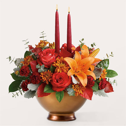 Fruits of Fall Centerpiece –  Micaelas Flowers And Gifts, Tulsa OK