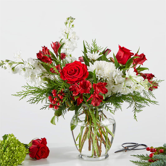 Merry Moment Bouquet – A Florist Original –  Micaelas Flowers And Gifts, Tulsa OK