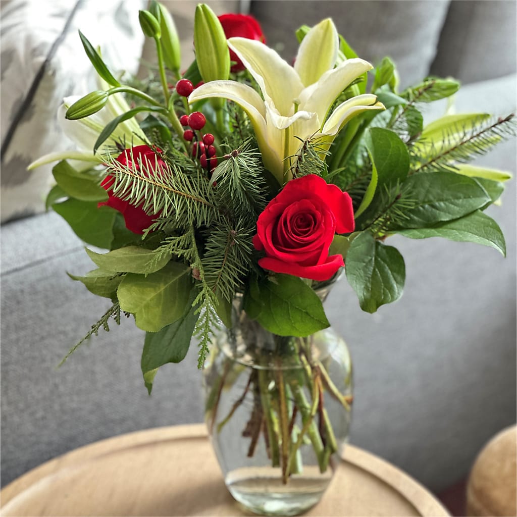 Sparkling Snowflakes Bouquet –  Micaelas Flowers And Gifts, Tulsa OK