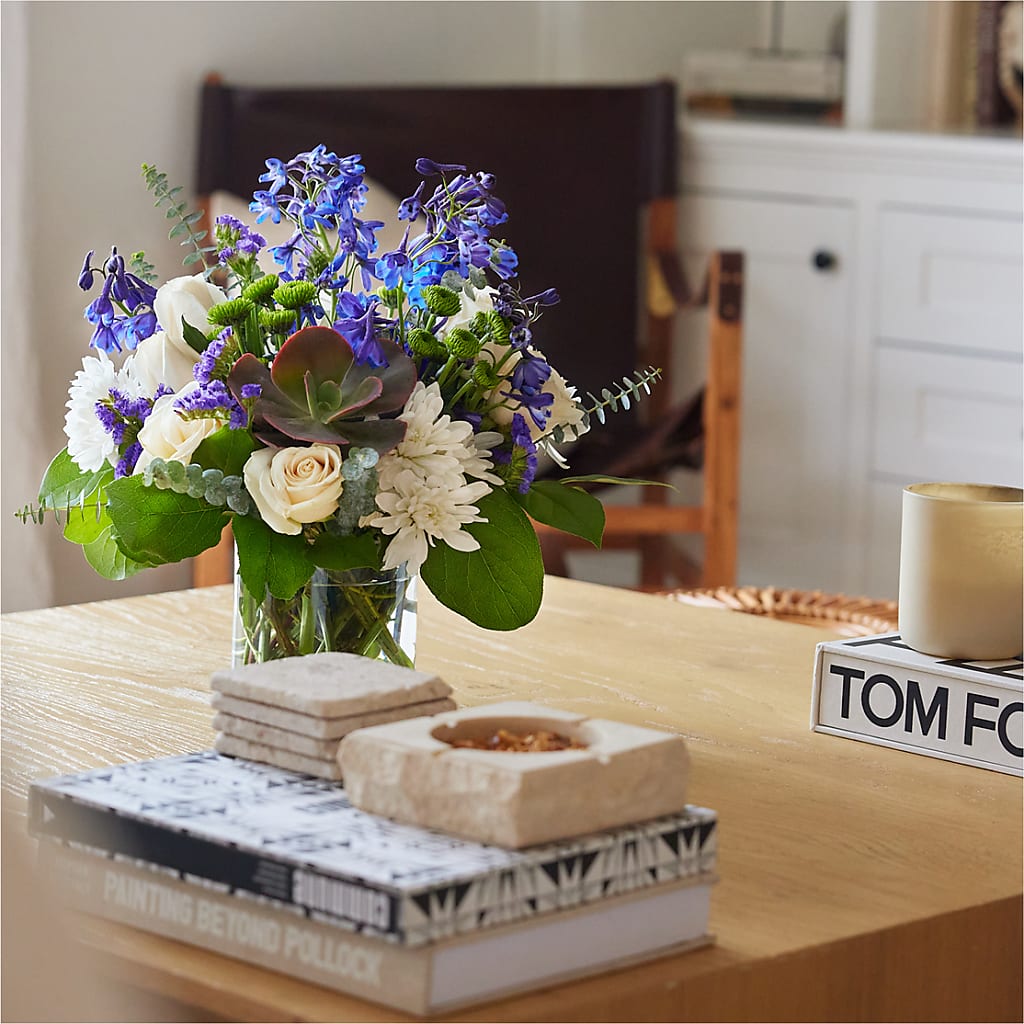 Cerulean Waves Bouquet –  Micaelas Flowers And Gifts, Tulsa OK