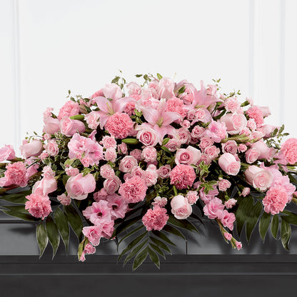 Garden of Comfort Casket Spray (Standard) –  Micaelas Flowers And Gifts, Tulsa OK