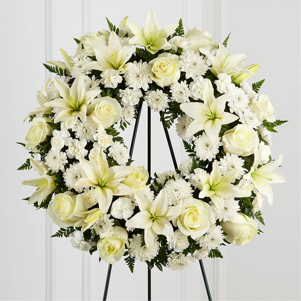 Treasured Tribute Wreath –  Micaelas Flowers And Gifts, Tulsa OK
