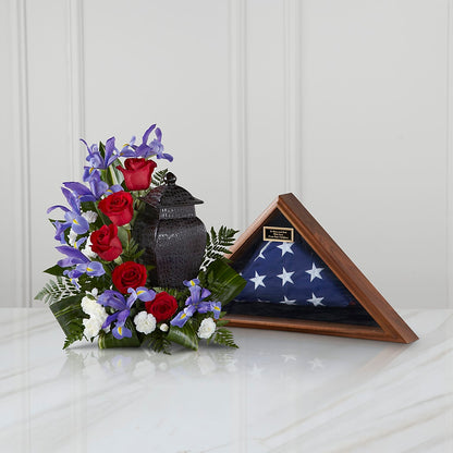 Patriotic Tribute Arrangement –  Micaelas Flowers And Gifts, Tulsa OK