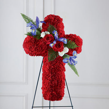 Faithful Hero Floral Cross –  Micaelas Flowers And Gifts, Tulsa OK