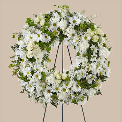 Faithful Wishes Wreath –  Micaelas Flowers And Gifts, Tulsa OK