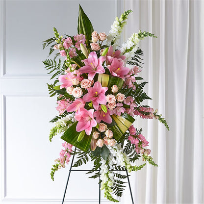 Elegant Embrace Standing Spray –  Micaelas Flowers And Gifts, Tulsa OK
