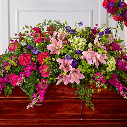 Radiant Tribute Casket Spray –  Micaelas Flowers And Gifts, Tulsa OK
