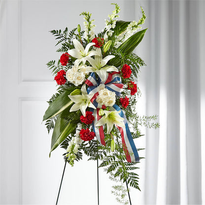 Stars of Life Standing Spray –  Micaelas Flowers And Gifts, Tulsa OK