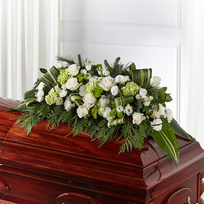 Hopeful Gesture Casket Spray –  Micaelas Flowers And Gifts, Tulsa OK