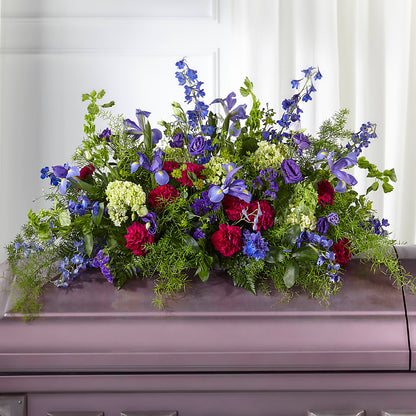 Always Treasured Casket Spray –  Micaelas Flowers And Gifts, Tulsa OK