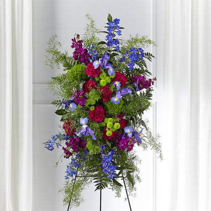 Heavenly Skies Standing Spray –  Micaelas Flowers And Gifts, Tulsa OK