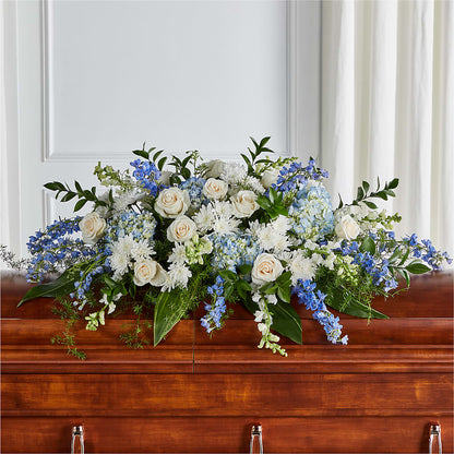 Timeless Essence Casket Spray –  Micaelas Flowers And Gifts, Tulsa OK