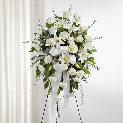 With Care Standing Spray –  Micaelas Flowers And Gifts, Tulsa OK
