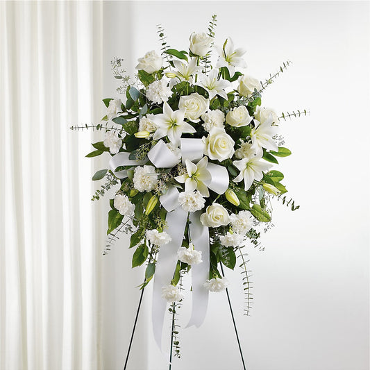 With Care Standing Spray –  Micaelas Flowers And Gifts, Tulsa OK
