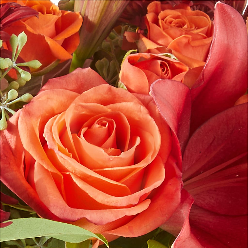 Crimson Leaves Bouquet –  Micaelas Flowers And Gifts, Tulsa OK