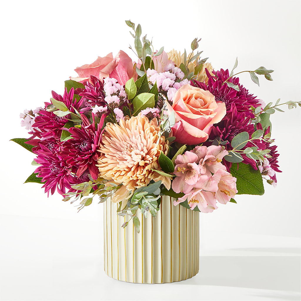 Berry Cobbler Bouquet with Ivory Vase –  Micaelas Flowers And Gifts, Tulsa OK