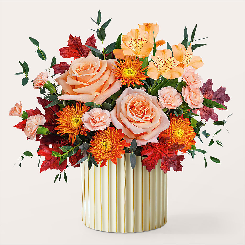 Spiced Latte Bouquet with Ivory Vase –  Micaelas Flowers And Gifts, Tulsa OK