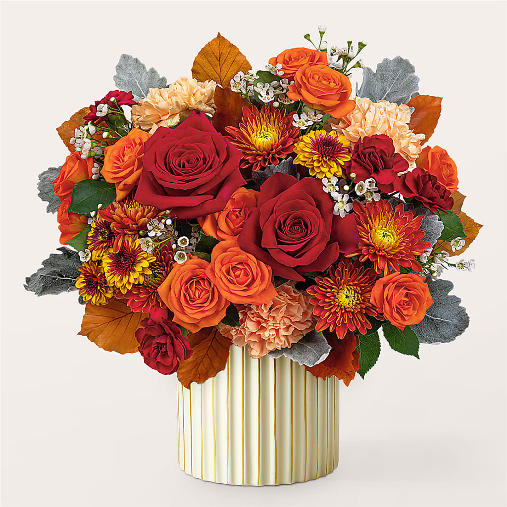 Merlot Bouquet with Ivory Vase –  Micaelas Flowers And Gifts, Tulsa OK
