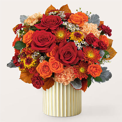 Merlot Bouquet with Ivory Vase –  Micaelas Flowers And Gifts, Tulsa OK
