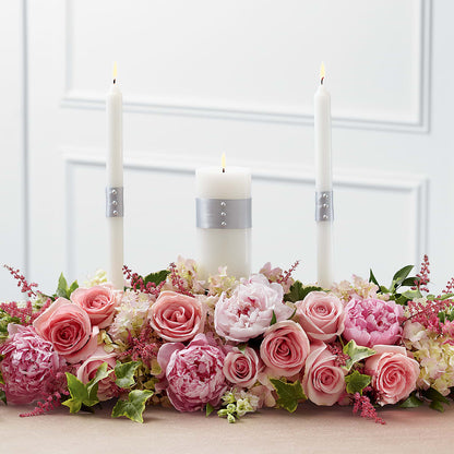 Worldwide Romance Unity Candle Arrangement –  Micaelas Flowers And Gifts, Tulsa OK